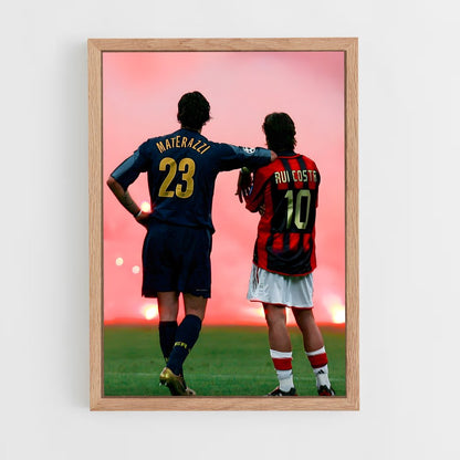 inter-milan-4 cadre Bois clair