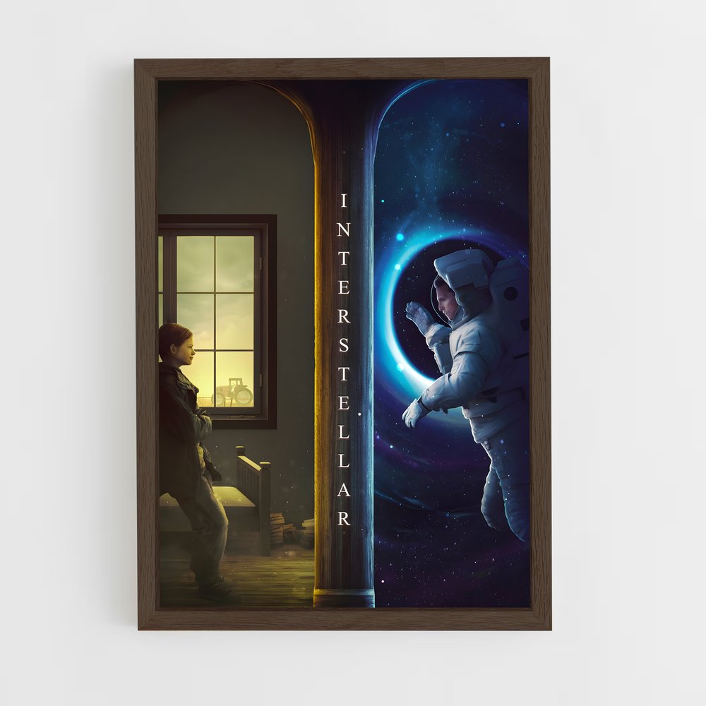 interstellar-4 cadre Bois foncé