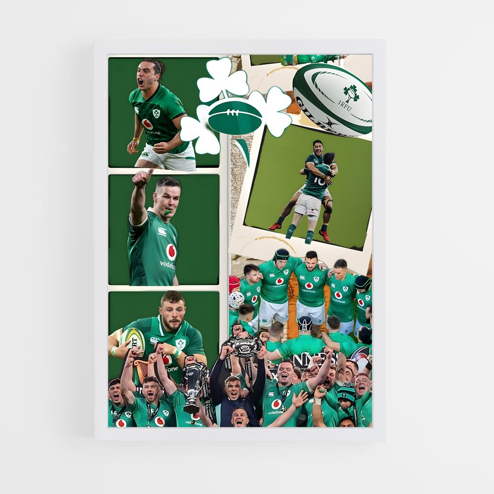 ireland-rugby-12 cadre Blanc