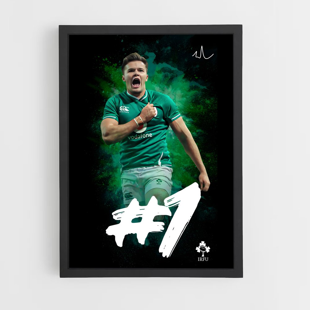 ireland-rugby-15 cadre Noir