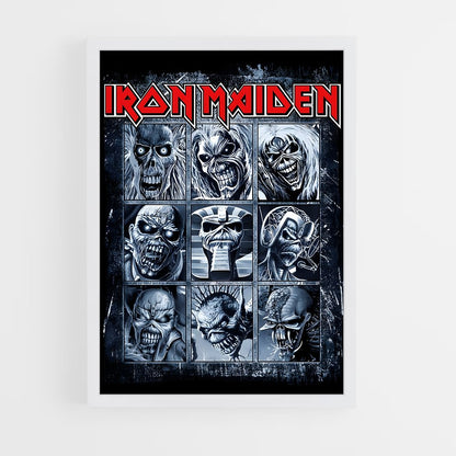 iron-maiden-15 cadre Blanc