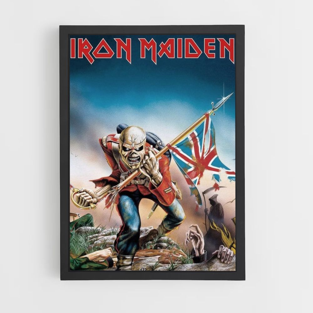 Poster Iron Maiden Engelse vlag