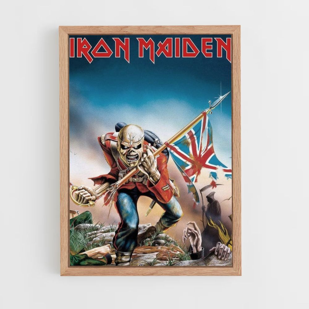 Poster Iron Maiden Engelse vlag