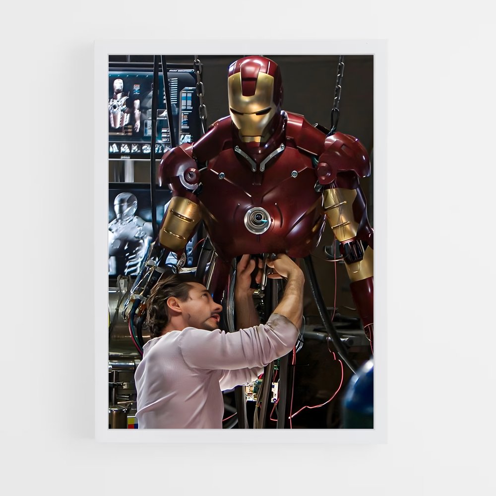 iron-man-10 cadre Blanc