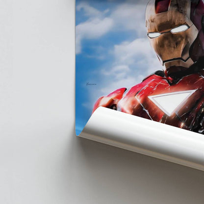 Poster Iron Man-gevecht