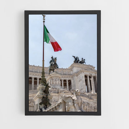 Italiaanse vlagposter