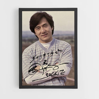 Poster Jackie Chan handtekening