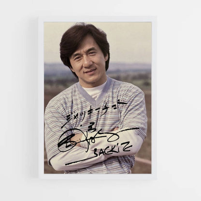 Poster Jackie Chan handtekening