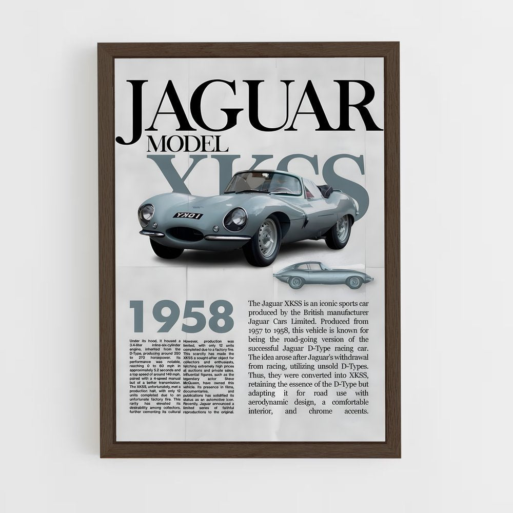 jaguar-4 cadre Bois foncé