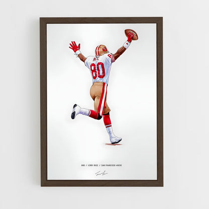 jerry-rice-3 cadre Bois foncé