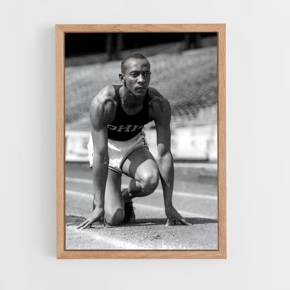 jesse-owens-5 cadre Bois clair