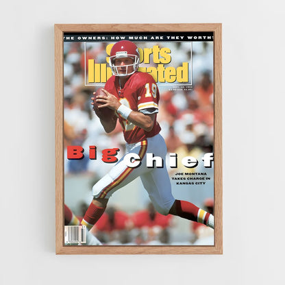 joe-montana-1 cadre Bois clair