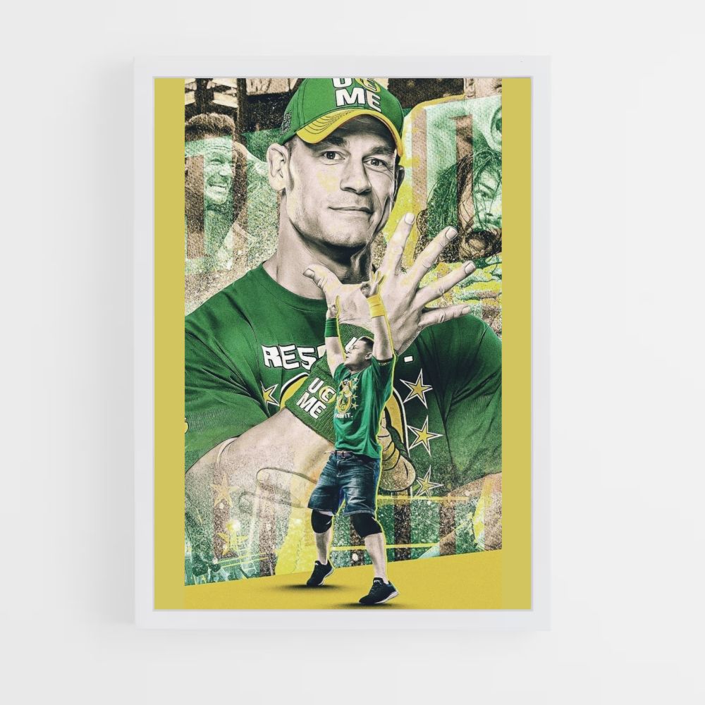 Affiche John Cena Groen