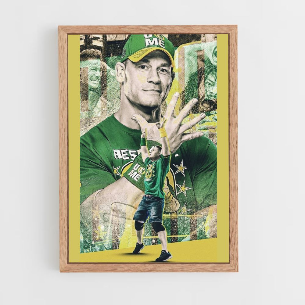 Affiche John Cena Groen