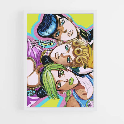 Affiche Josuke x Giorno x Jolyne