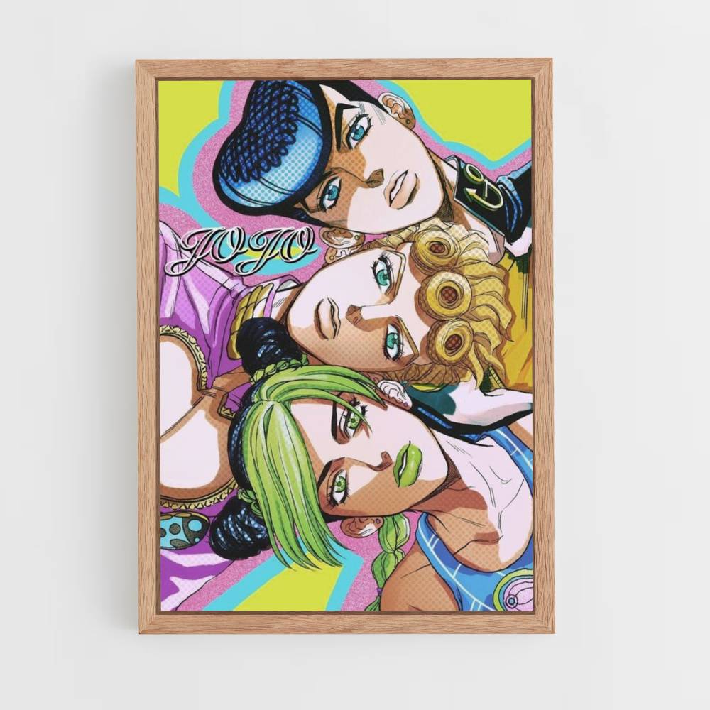 Affiche Josuke x Giorno x Jolyne