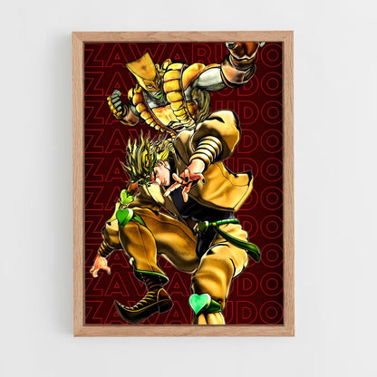 jojo-bizarre-adventure-25 cadre Bois clair