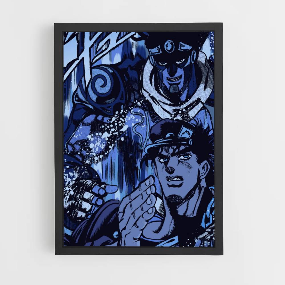 Affiche Jotaro Blauw