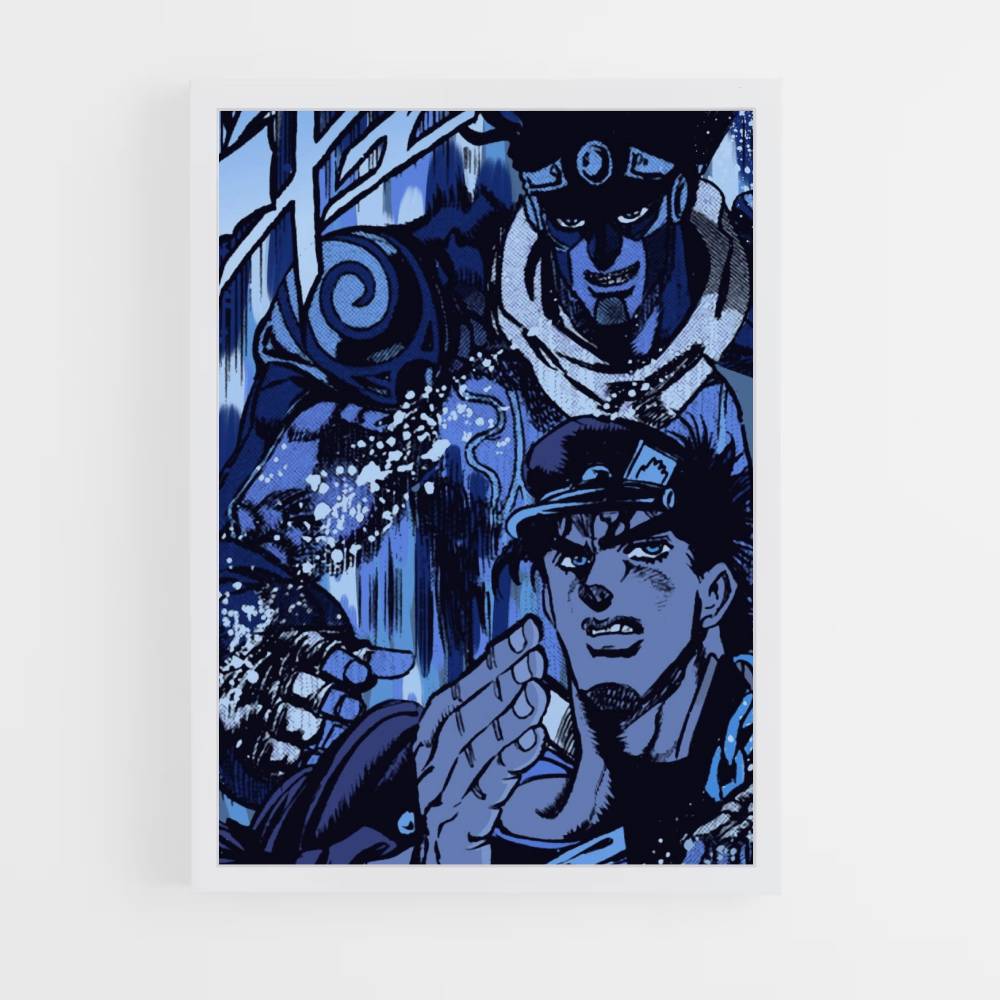 Affiche Jotaro Blauw