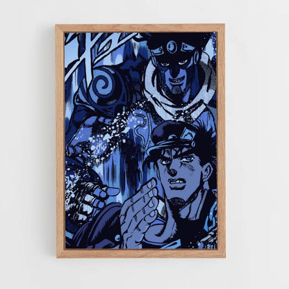 Affiche Jotaro Blauw