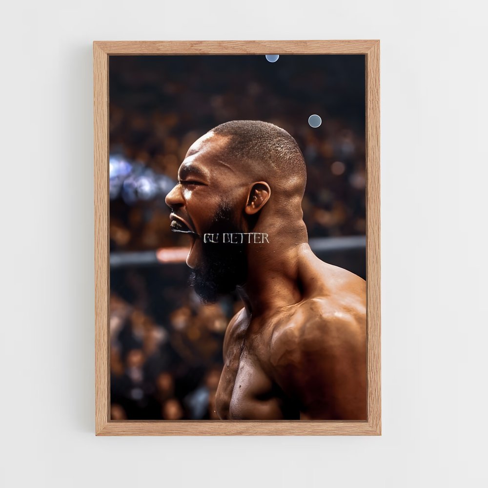 jon-jones-8 cadre Bois clair