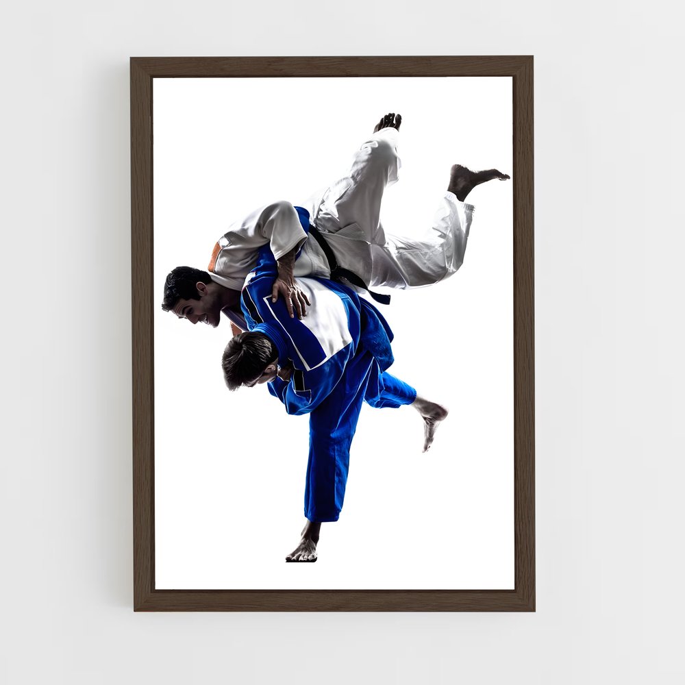 judo-12 cadre Bois foncé