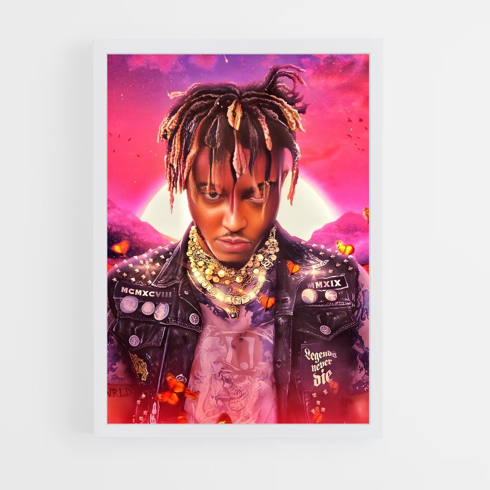 juice-wrld-1 cadre Blanc