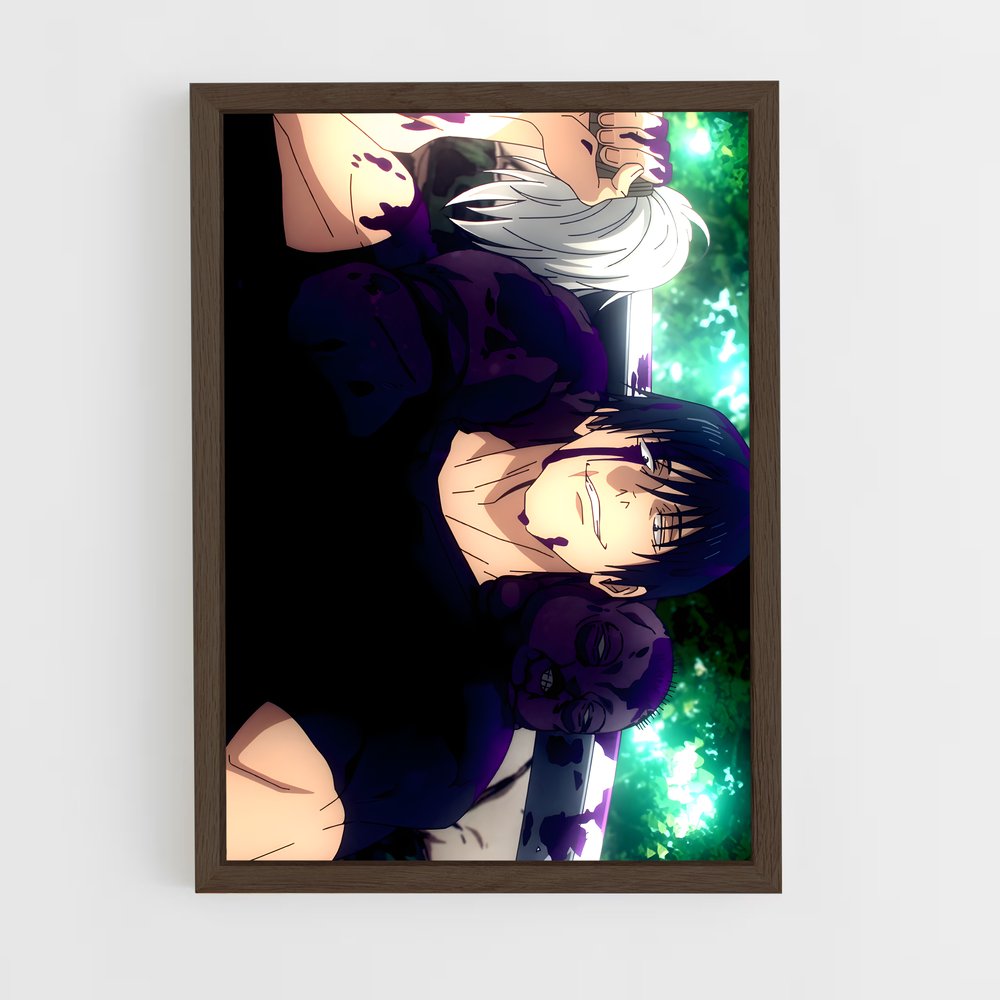 jujutsu-kaisen-2 cadre Bois foncé