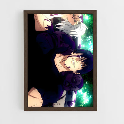 jujutsu-kaisen-2 cadre Bois foncé