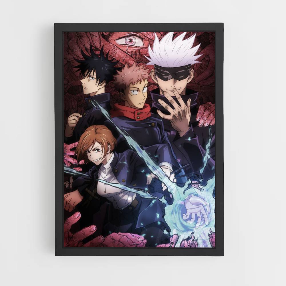 Jujutsu Kaisen-teamposter