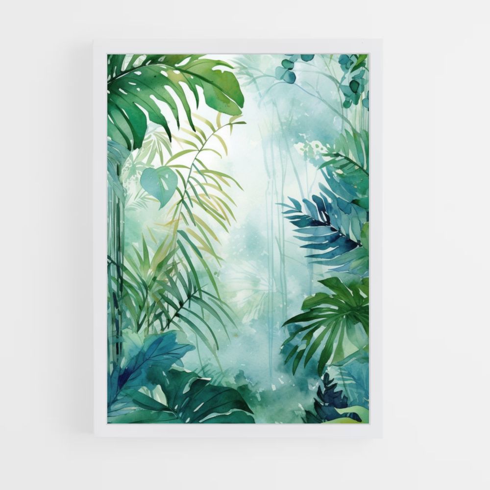 Groene jungle-poster