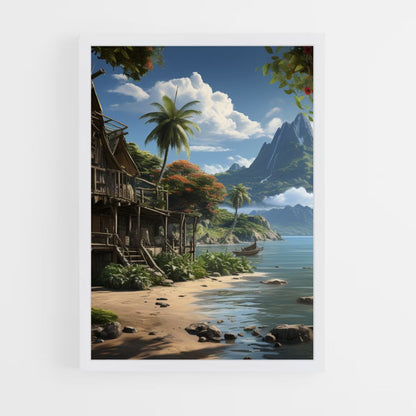 Tropisch strandposter