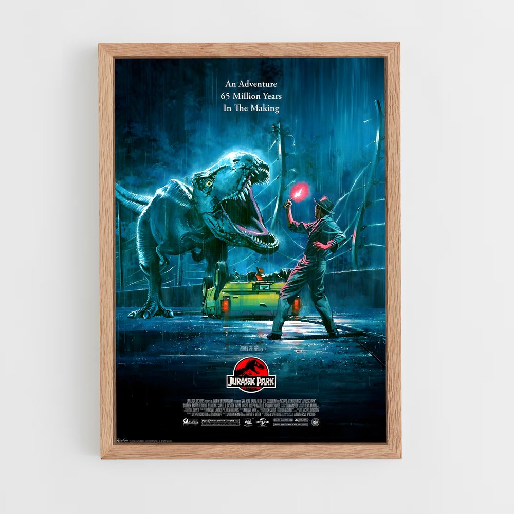 jurassic-park-14 cadre Bois clair