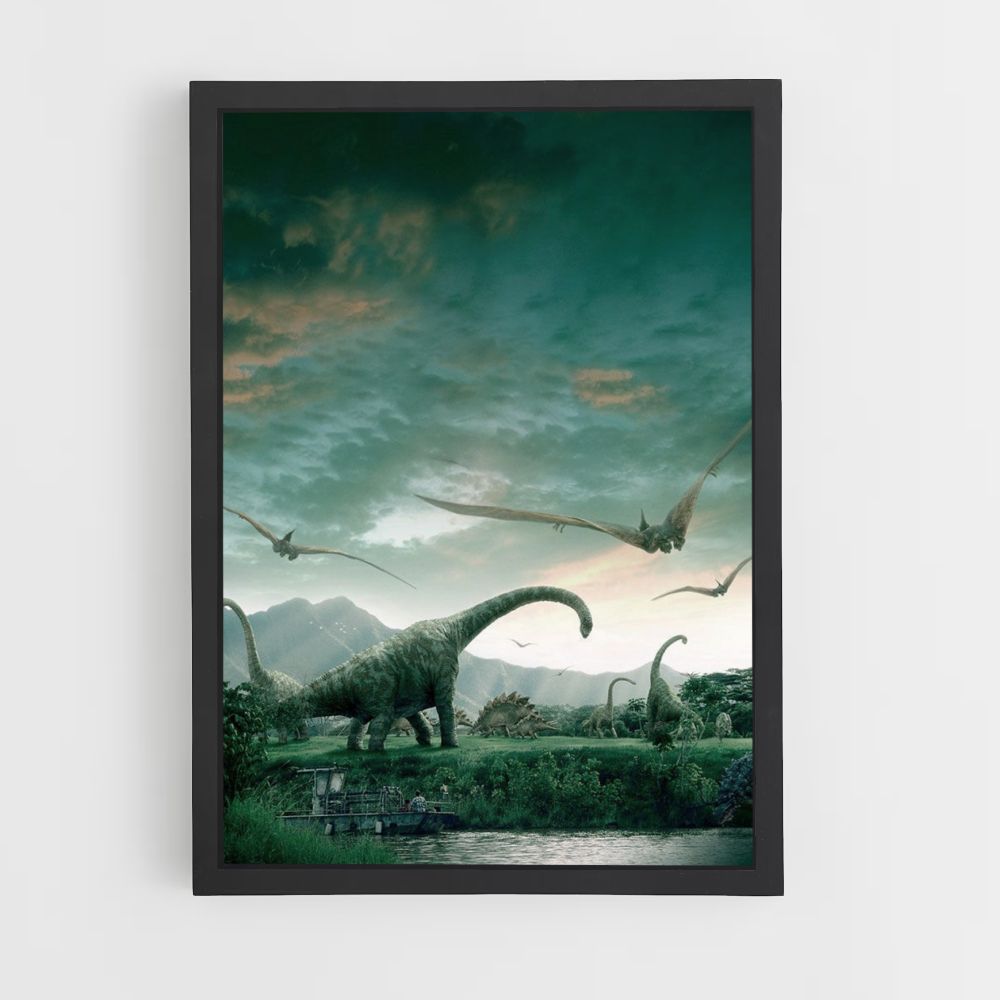 Poster Jurassic Parklandschap