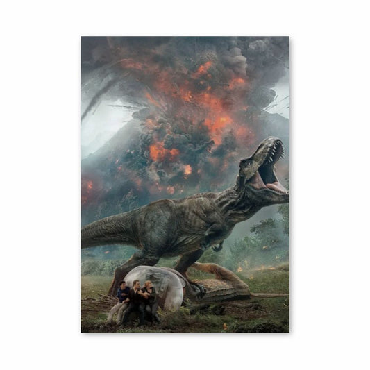 Poster Jurassic Park vulkaan