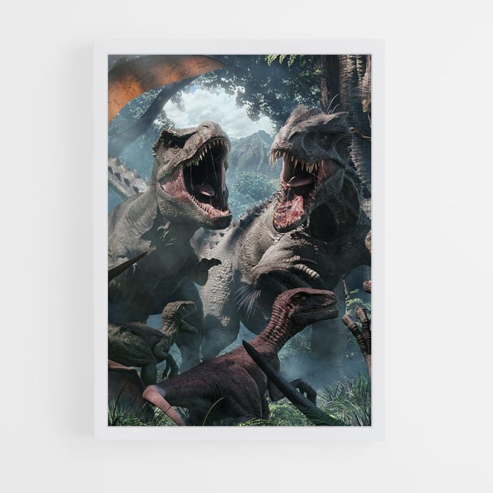 Poster Jurassic Park Dinosaurussen