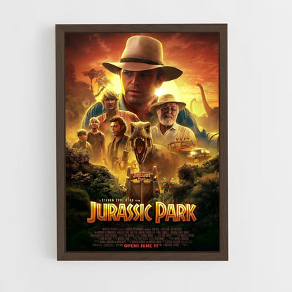jurassic-park-9 cadre Bois foncé