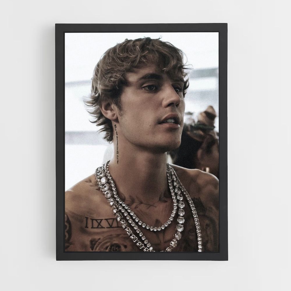 Poster Justin Bieber ketting