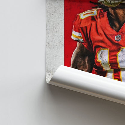 Poster Kansas City Chiefs Rood