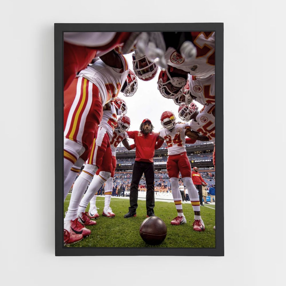 Poster Amerikaanse voetbal KC Chiefs