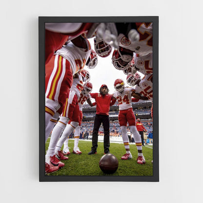 Poster Amerikaanse voetbal KC Chiefs