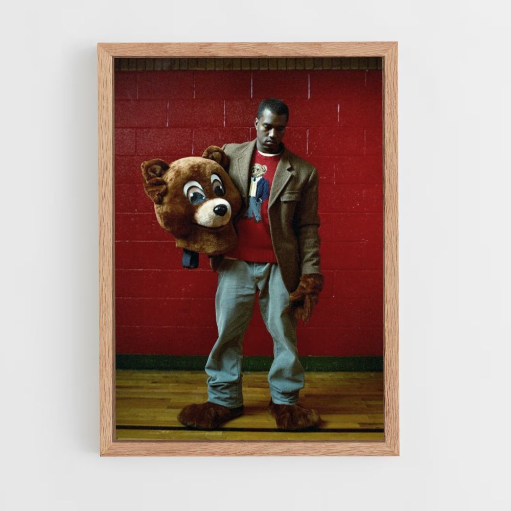 Poster Kanye West-mascotte