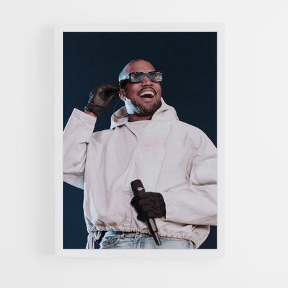 Poster Kanye West-bril