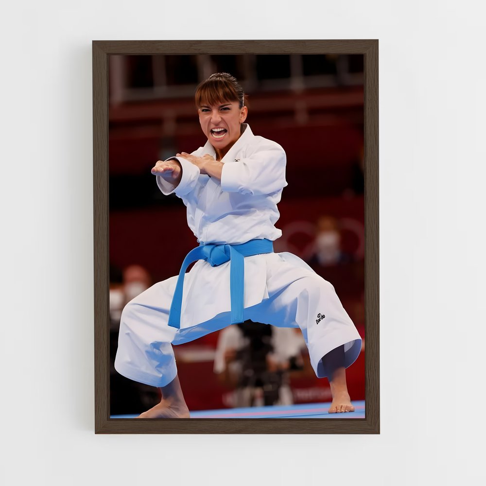 karate-2 cadre Bois foncé