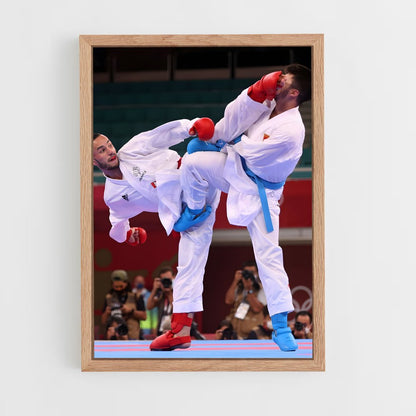 karate-3 cadre Bois clair