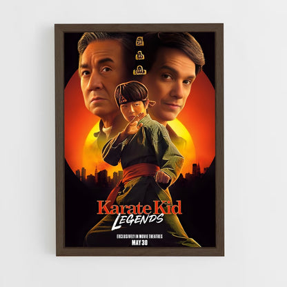 karate-kid-5 cadre Bois foncé