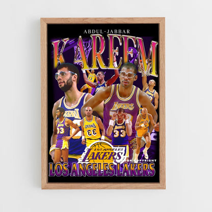kareem-abdul-jabbar-11 cadre Bois clair