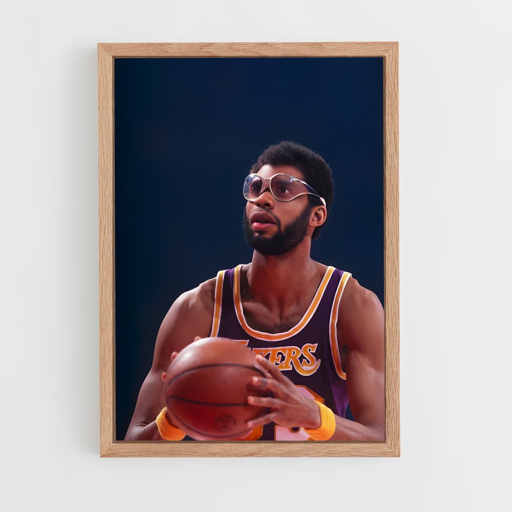 kareem-abdul-jabbar-6 cadre Bois clair