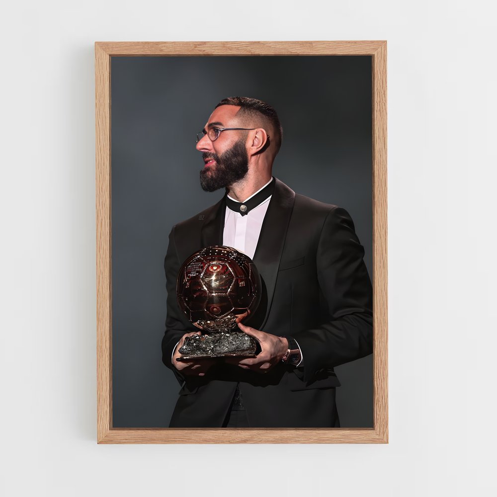 karim-benzema-16 cadre Bois clair