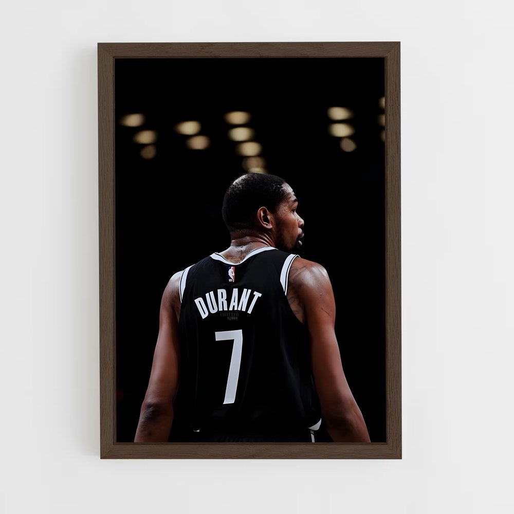 kevin-durant-1 cadre Bois foncé